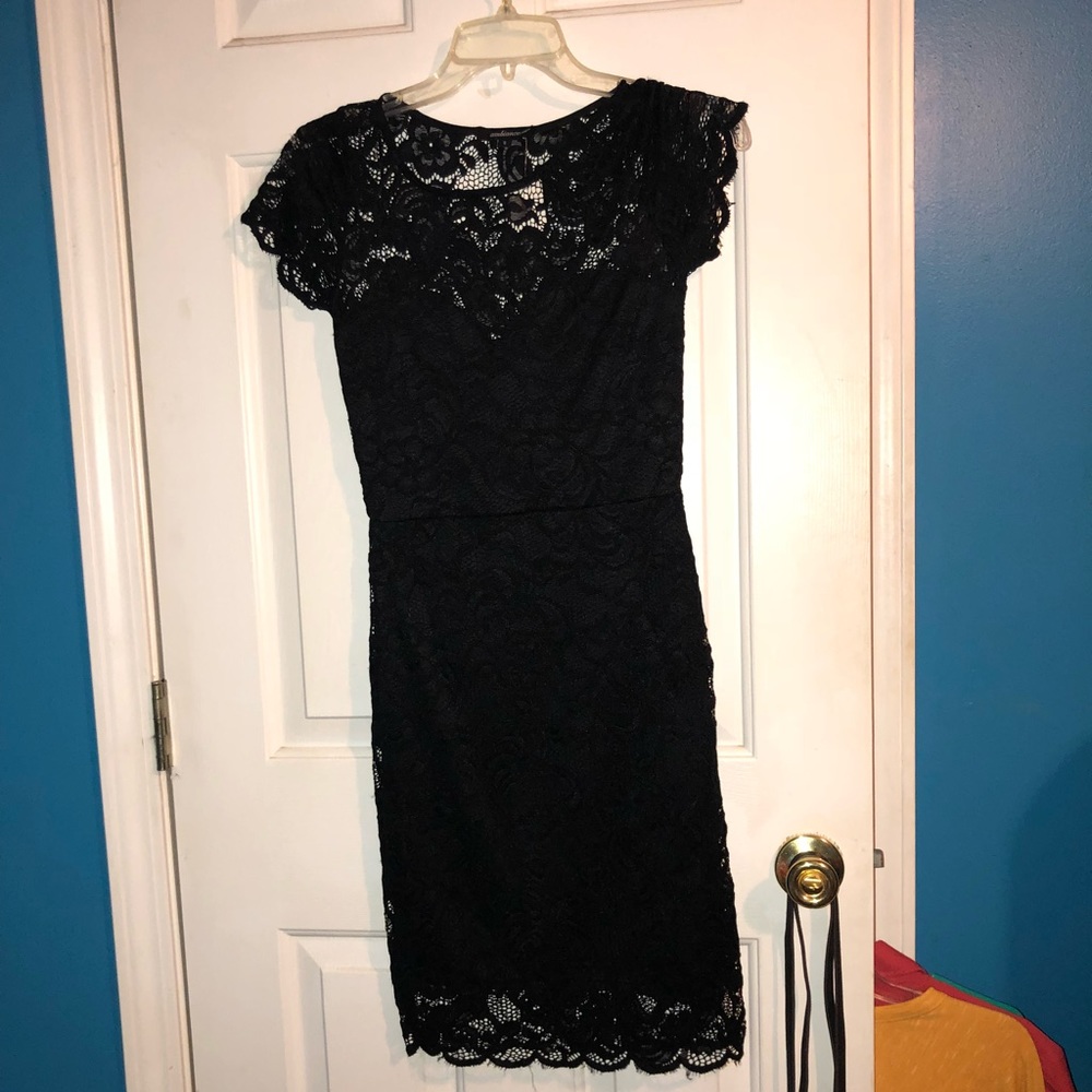 Lace black dress